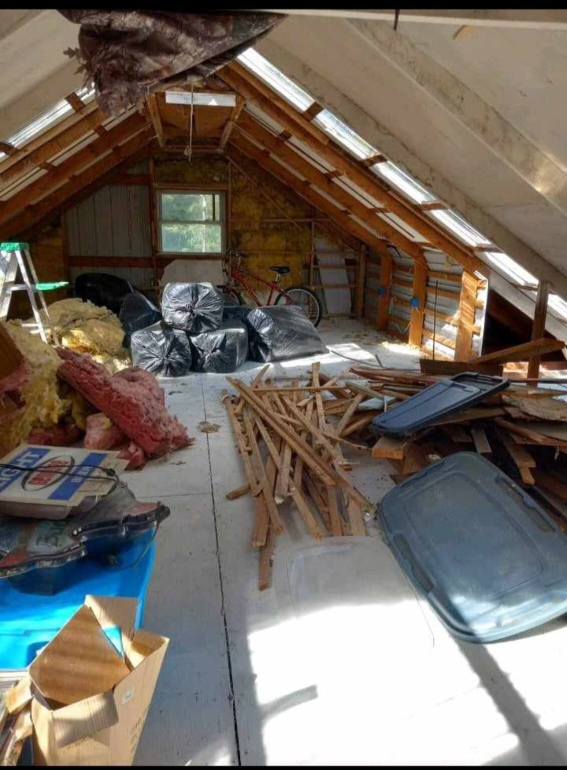 Loft before interior transformation
